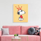 Snoopy - Joe Cool Crown Canvas Afdruk (Insitu (Woonkamer))