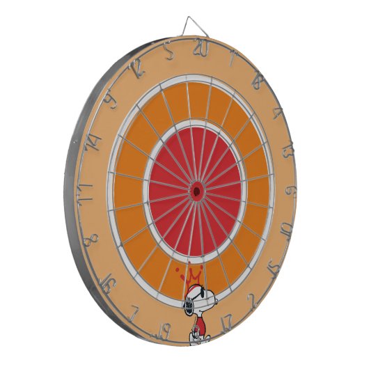 Snoopy - Joe Cool Crown Dartbord (Voorkant Links)
