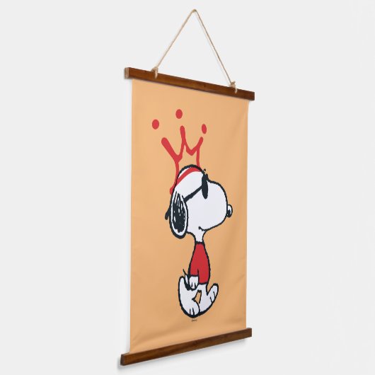 Snoopy - Joe Cool Crown Hangend Wandkleed (Gebogen)