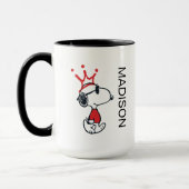 Snoopy - Joe Cool Crown | Jouw namen toevoegen Mok (Links)