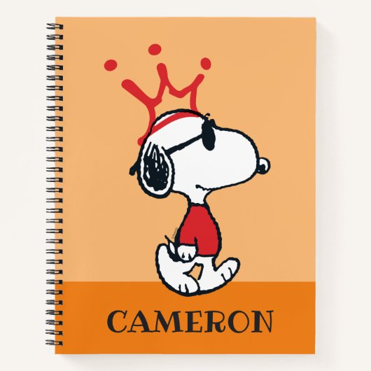 Snoopy - Joe Cool Crown Notitieboek (Voorkant)