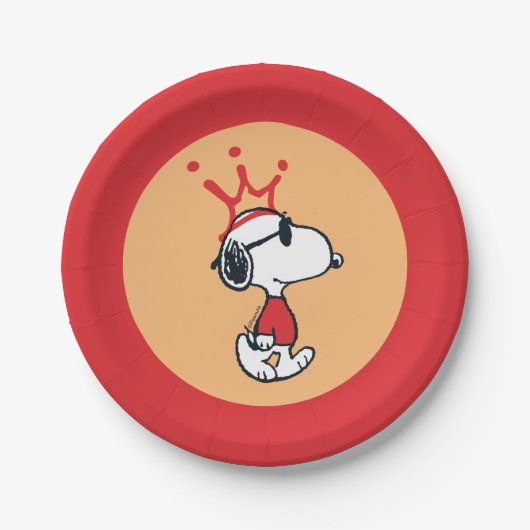 Snoopy - Joe Cool Crown Papieren Bordje (Voorkant)