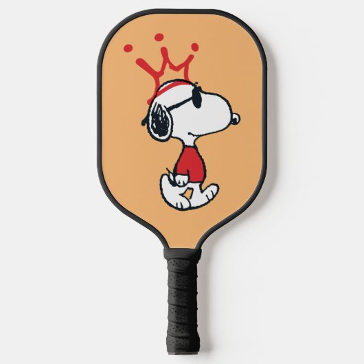 Snoopy - Joe Cool Crown Pickleball Paddle (Voorkant)