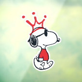 Snoopy - Joe Cool Crown Raamsticker (Vel 3)