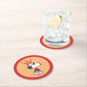 Snoopy - Joe Cool Crown Ronde Kartonnen Onderzetter (Insitu)