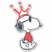 Snoopy - Joe Cool Crown Sticker (Voorkant)