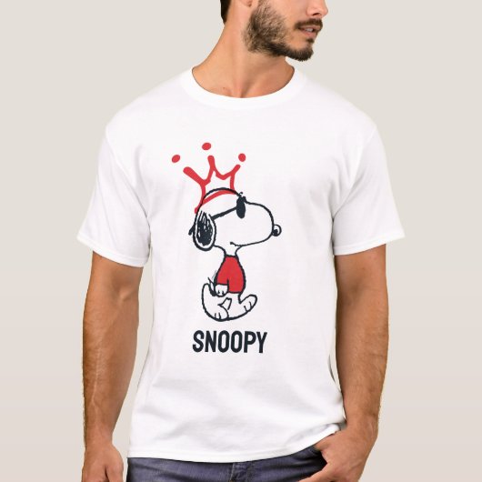 Snoopy - Joe Cool Crown T-shirt (Voorkant)