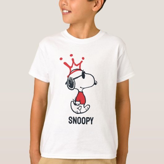 Snoopy - Joe Cool Crown T-shirt (Voorkant)