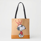 Snoopy - Joe Cool Crown Tote Bag (Voorkant)