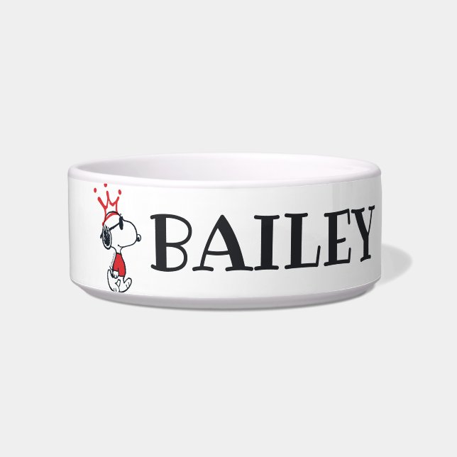 Snoopy - Joe Cool Crown Voerbakje (Voorkant)