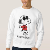 Snoopy "Joe Cool" leraar Trui (Voorkant)