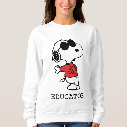 Snoopy "Joe Cool" leraar Trui (Voorkant)