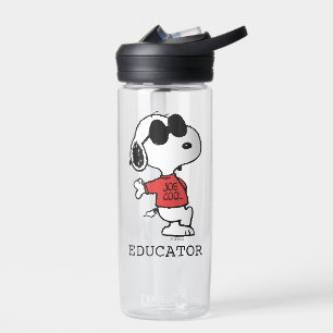 Snoopy "Joe Cool" leraar Waterfles