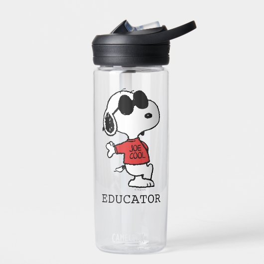 Snoopy "Joe Cool" leraar Waterfles (Links)