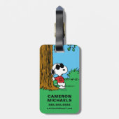 Snoopy "Joe Cool" Permanent Bagagelabel (Achterkant verticaal)