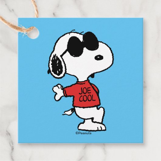 Snoopy "Joe Cool" Permanent Bedankjes Labels (Voorkant)