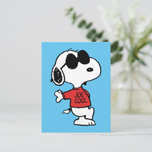 Snoopy "Joe Cool" Permanent Briefkaart (Staand voorkant)