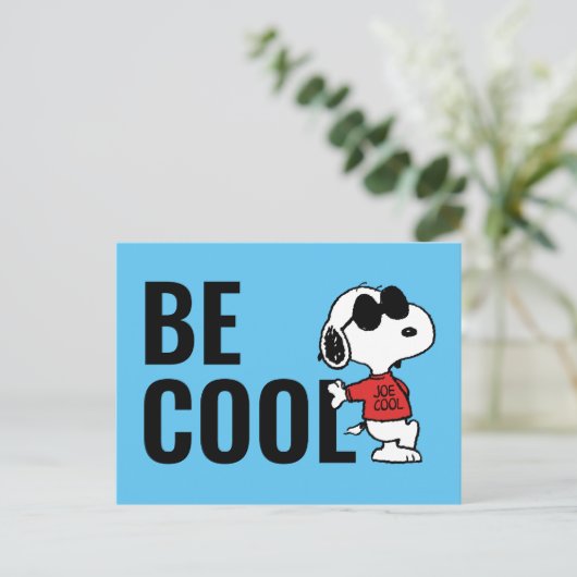 Snoopy "Joe Cool" Permanent Briefkaart (Staand voorkant)
