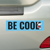 Snoopy "Joe Cool" Permanent Bumpersticker (Op auto)