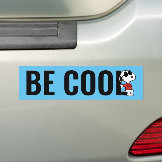 Snoopy "Joe Cool" Permanent Bumpersticker (Op auto)