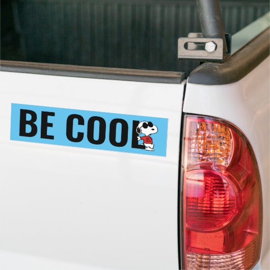 Snoopy "Joe Cool" Permanent Bumpersticker (Op Truck)
