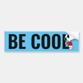 Snoopy "Joe Cool" Permanent Bumpersticker (Voorkant)