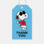 Snoopy "Joe Cool" Permanent Cadeaulabel (Achterkant)
