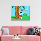 Snoopy "Joe Cool" Permanent Canvas Afdruk (Insitu (Woonkamer))