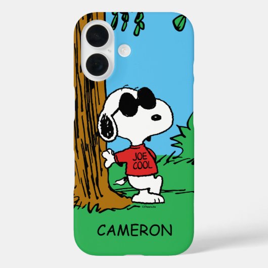 Snoopy "Joe Cool" Permanent Case-Mate iPhone Case (Achterkant)