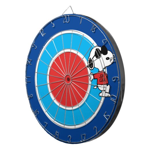 Snoopy "Joe Cool" Permanent Dartbord (Voorkant Rechts)