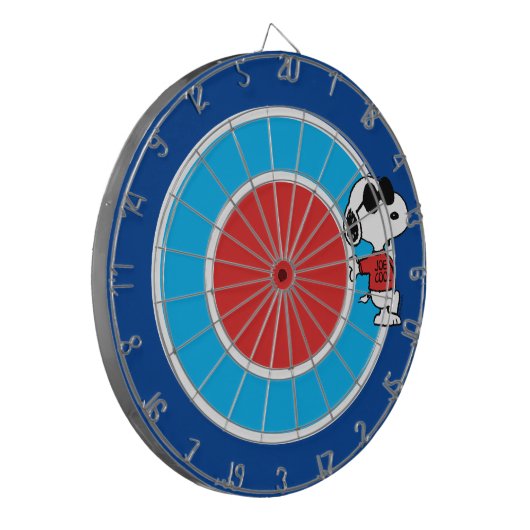 Snoopy "Joe Cool" Permanent Dartbord (Voorkant Links)