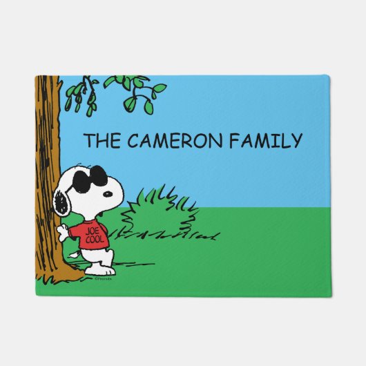 Snoopy "Joe Cool" Permanent Deurmat (Voorkant)