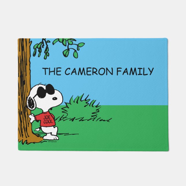 Snoopy "Joe Cool" Permanent Deurmat (Voorkant)