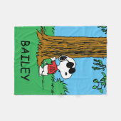 Snoopy "Joe Cool" Permanent Fleece Deken (Voorkant (Horizontaal))