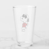 Snoopy "Joe Cool" Permanent Glas (Achterkant)