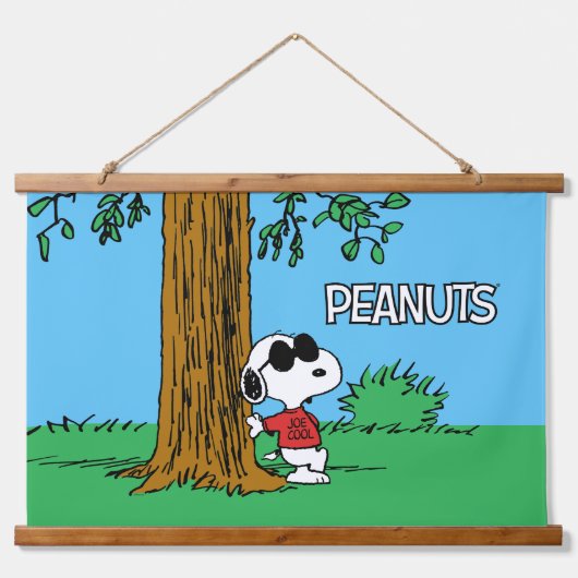 Snoopy "Joe Cool" Permanent Hangend Wandkleed (Voorkant)