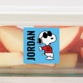 Snoopy "Joe Cool" Permanent Labels (Aangebracht)