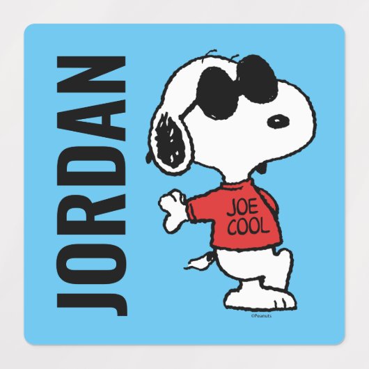 Snoopy "Joe Cool" Permanent Labels (Design 1)