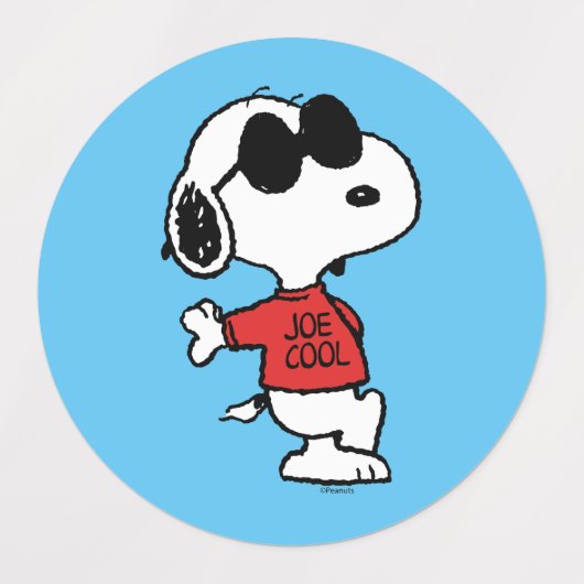Snoopy "Joe Cool" Permanent Labels (Design 1)