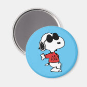 Snoopy "Joe Cool" Permanent Magneet (Voorkant / Achterkant)