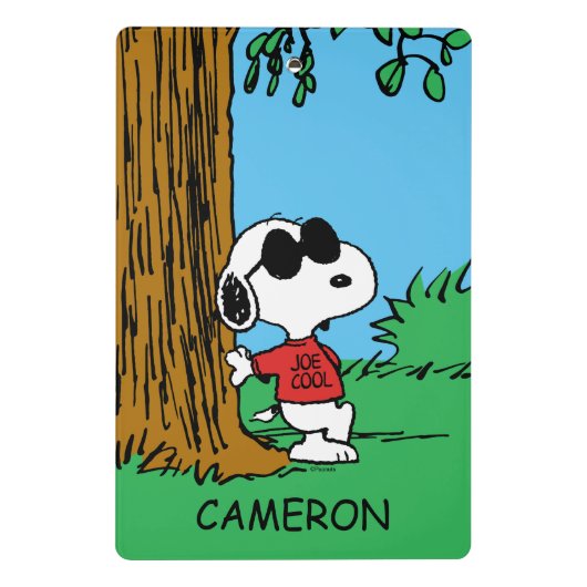 Snoopy "Joe Cool" Permanent Mini Klembord (Achterkant)