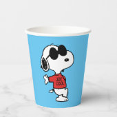 Snoopy "Joe Cool" Permanent Papieren Bekers (Voorkant)