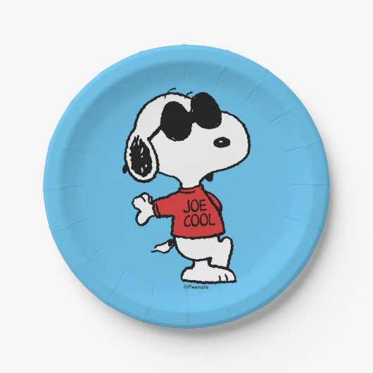 Snoopy "Joe Cool" Permanent Papieren Bordje (Voorkant)