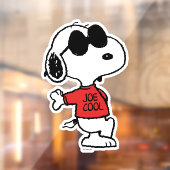 Snoopy "Joe Cool" Permanent Raamsticker (Vel 2)