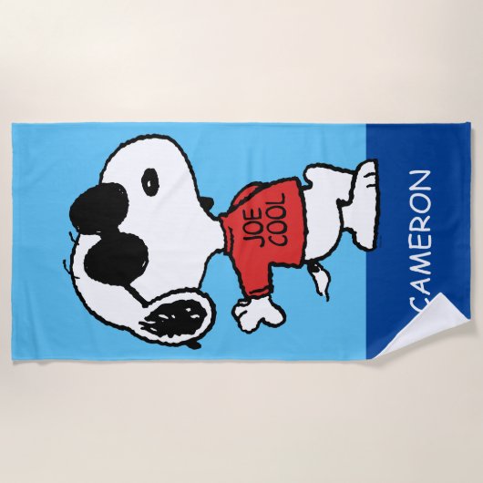 Snoopy "Joe Cool" Permanent Strandlaken (Voorkant)