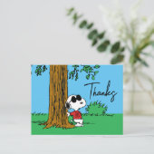Snoopy "Joe Cool" Staand | Dank je wel Briefkaart (Staand voorkant)