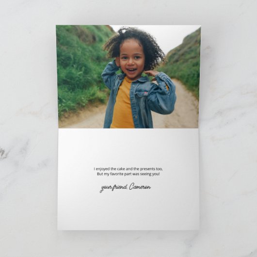 Snoopy "Joe Cool" staand | Dank u Kaart (Binnen)