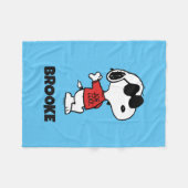 Snoopy "Joe Cool" Staand Fleece Deken (Voorkant (Horizontaal))
