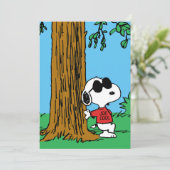 Snoopy "Joe Cool" Staand Kaart (Staand voorkant)