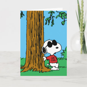 Snoopy "Joe Cool" Staand Notitiekaartje